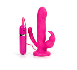   Eden triple pleasure hands free silicone vibrator